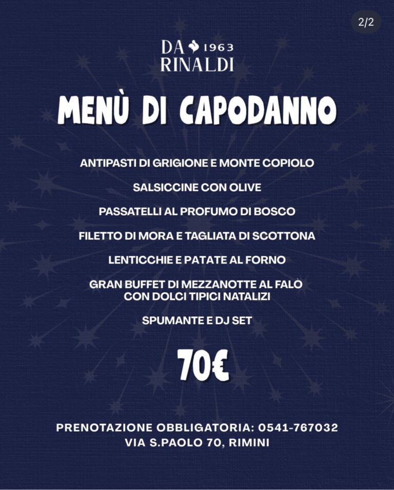 capodanno da rinaldi